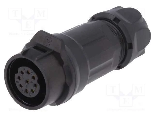 Conector: Redondos, Ficha, Tamanho 16, 02, Fêmea,.