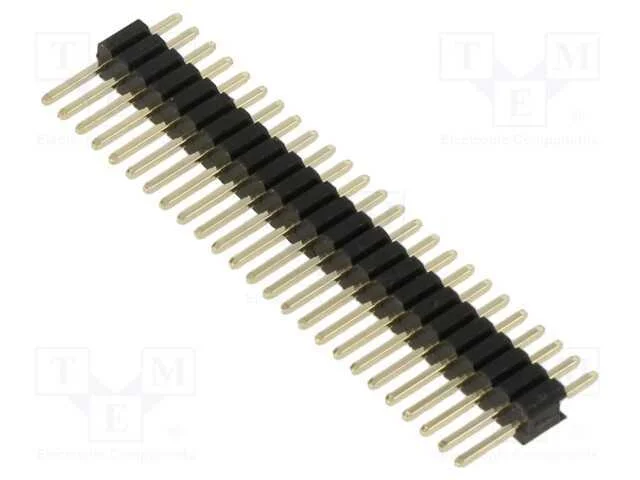 25 Pos. Male Sil Vertical Throughboard Conn.