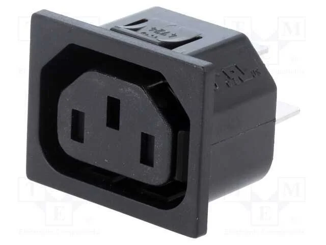 Conector: de alimentação, tomada, fêmea, 10A, 250.