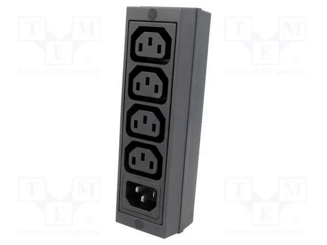 Conector: de alimentação, multiplicador, 10A, 250.