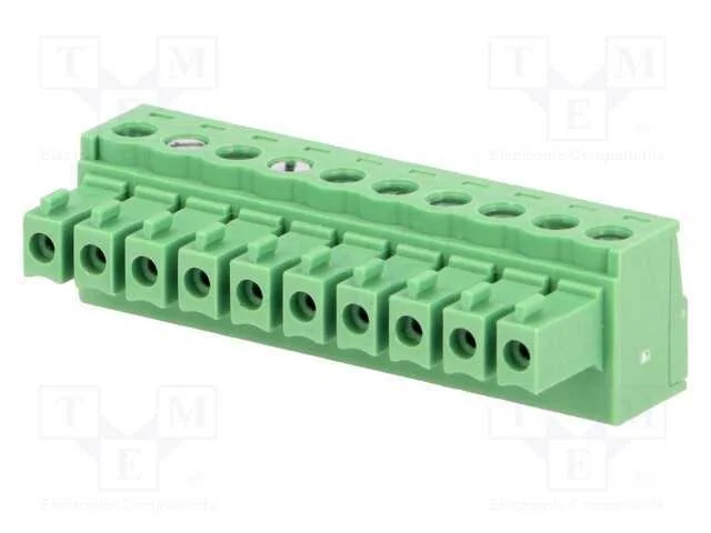 Bloco terminal separável, 3,81mm, faixas: 10, sim.