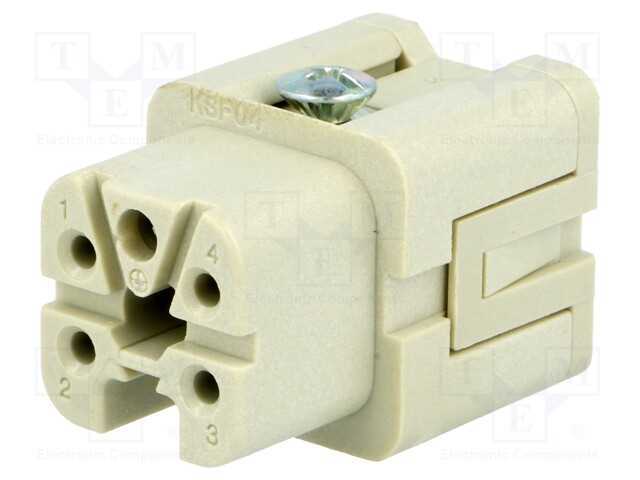 Conector: HDC, inserto de contatos, fêmea, CKS, P.
