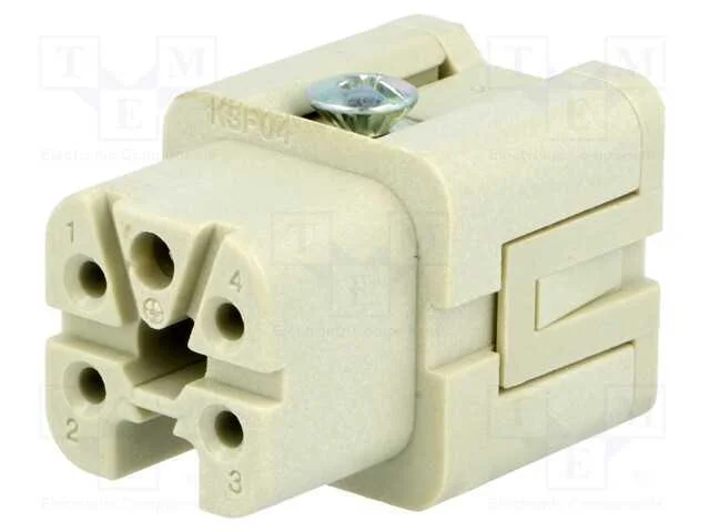 Conector: Hdc, Inserto de Contatos, Fêmea, Cks, Pin: 5, 4+Pe, 10a