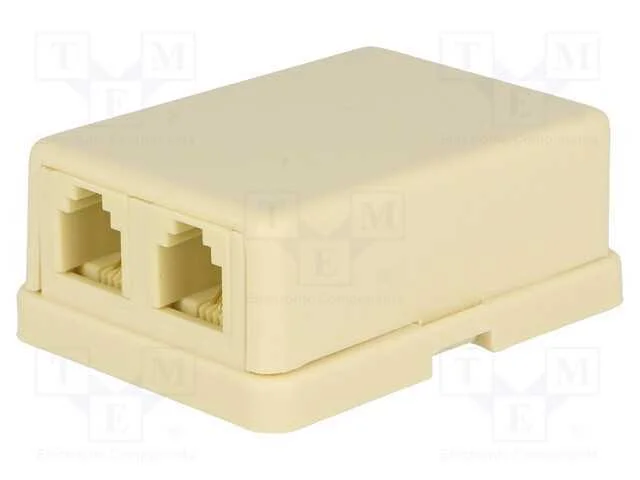 Tomada, Rj11, Duplas, Sistema: 6p4c, Terminal Parafusado, H: 58mm