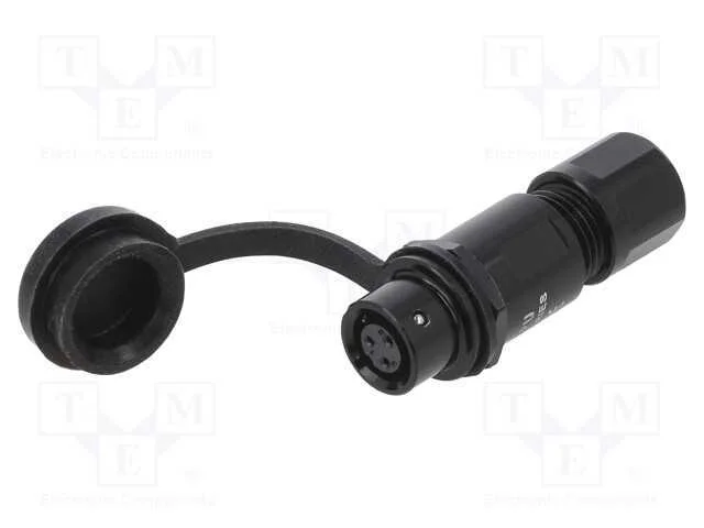 Ficha, SA6, fêmea, PIN: 3, IP67, 3,5÷4mm, 3A, sol.