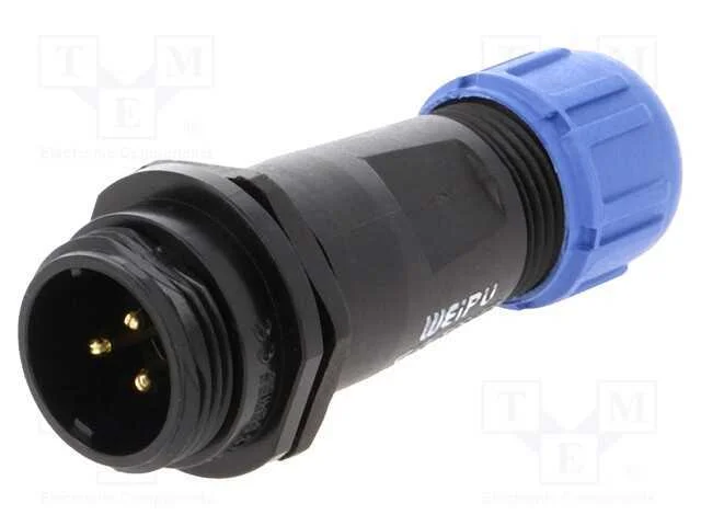 Ficha, Sp13, Macho, Pin: 3, Ip68, 4&divide;6,5mm, 13a, Solda, com Cabo, 250v