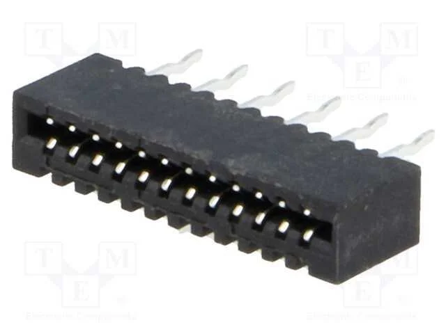 Conector: FFC/FPC, simples, PIN: 12, Non-ZIF, THT.