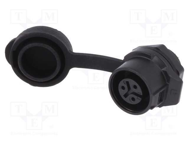 Conector: Redondos, Tomada, Tamanho 12, 02, Fêmea, Pin: 3, Ao Trinco