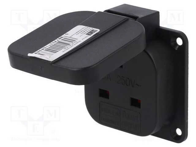 Conector: de alimentação, tomada, 2P+PE, 250VAC, .