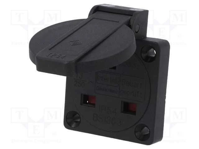Conector: de alimentação, tomada, 2P+PE, 250VAC, .
