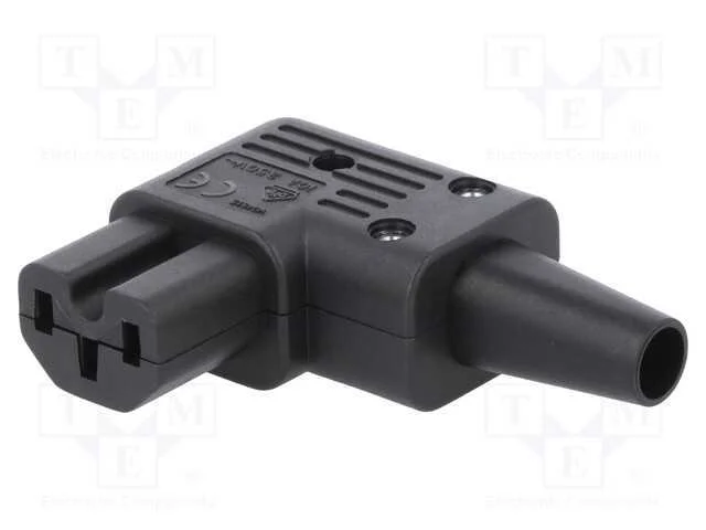 Conector: de alimentação, ficha, fêmea, 10A, 250V.