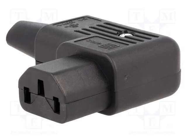 Conector: de alimentação, ficha, fêmea, 10A, 250V.