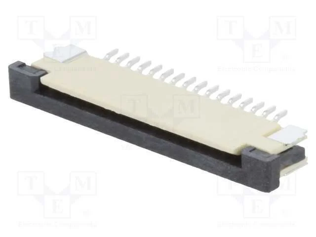 Conector: FFC/FPC, horizontais, PIN: 16, ZIF, SMT.