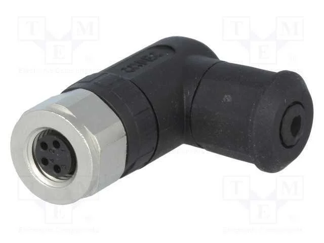 Conector: M8, fêmea, PIN: 4, angulares 90, com ca.