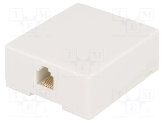 Tomada, RJ12, Sistema: 6p6c, para gesso,roscado,a.