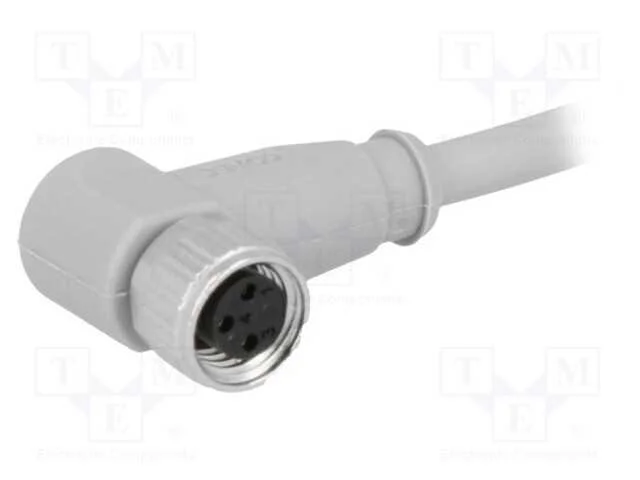 Conector: M8, 3m, Fêmea, Pin: 3, Angulares 90, com Cabo, Ficha, Ip67
