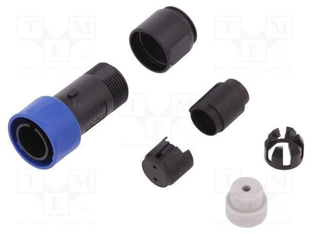 Conector: redondos, ficha, macho, PIN: 2, sem con.