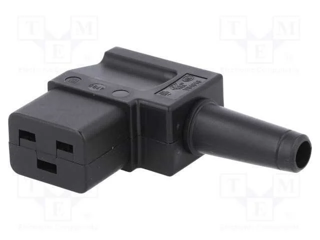 Conector: de alimentação, ficha, fêmea, 16A, 250V.