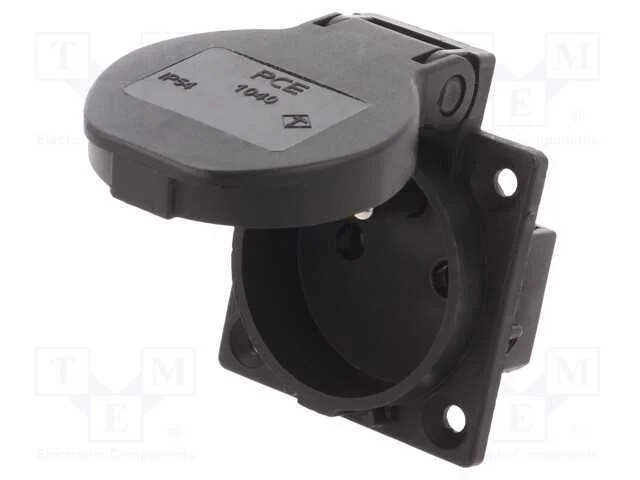Conector: de alimentação, tomada, 2P+PE, 230VAC, .