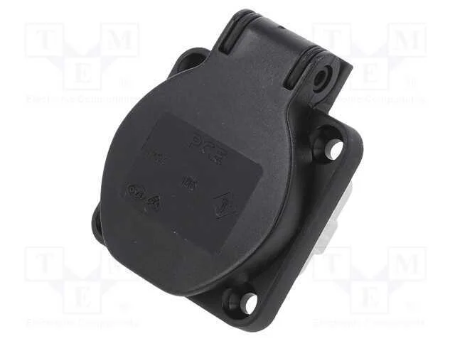 Conector: de alimenta&ccedil;&atilde;o, tomada, 2P+PE, 250VAC, .