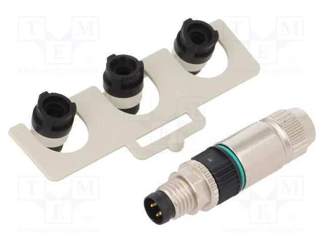Conector: M8, macho, PIN: 3, simples, com cabo, f.