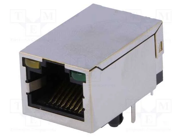 Tomada, RJ45, PIN: 8, blindadas,com d&iacute;odo LED, Si.