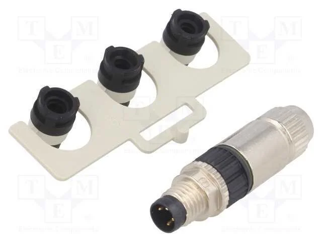 Conector: M8, macho, PIN: 4, simples, com cabo, f.
