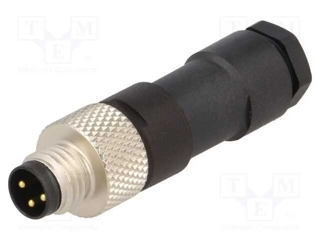 Conector: M8, macho, PIN: 3, simples, com cabo, f.