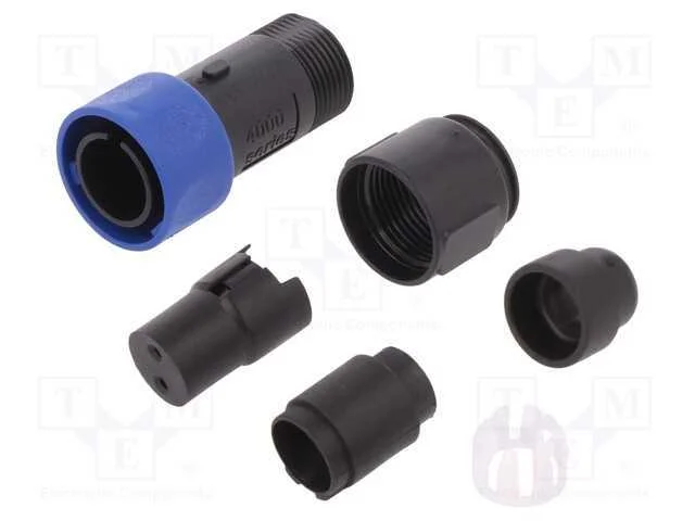 Conector: redondos, ficha, fêmea, PIN: 2, sem con.