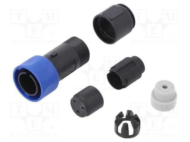 Conector: redondos, ficha, macho, PIN: 3, sem con.