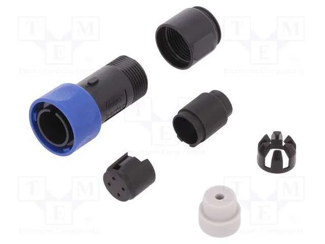 Conector: redondos, ficha, macho, PIN: 4, sem con.