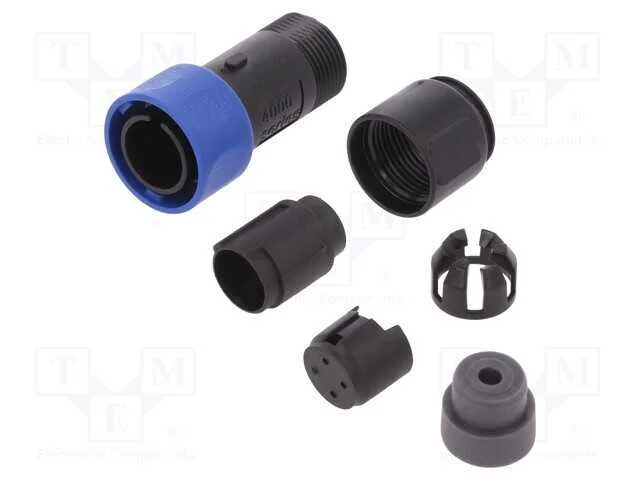 Conector: redondos, ficha, macho, PIN: 4, sem con.