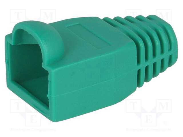 Revestimento de Pino Rj45, 6,5mm, Verde