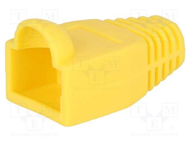 Revestimento de Pino Rj45, 6,5mm, Amarelo