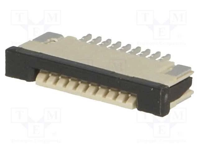 Conector: Ffc/Fpc, Horizontais, Pin: 9, Contactos Superiores,Zif
