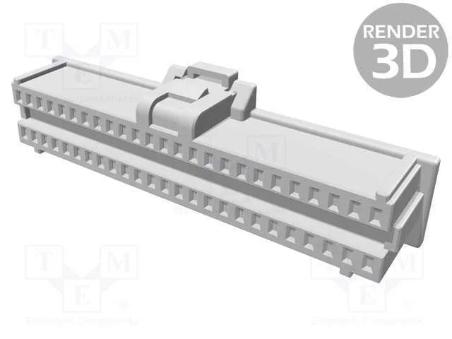 Ficha, Fio-Placa, F&ecirc;mea, Pico-Clasp, 1mm, Pin: 50, Sem Contactos