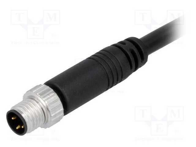 Conector: M8, 5m, macho, PIN: 3, simples, ficha, .