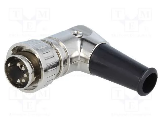 Ficha, Din, Macho, com o Anel Protetor, Pin: 5, Sistema: 180, Solda
