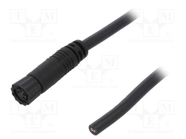 Conector: M8, 2m, fêmea, PIN: 4, simples, ficha, .