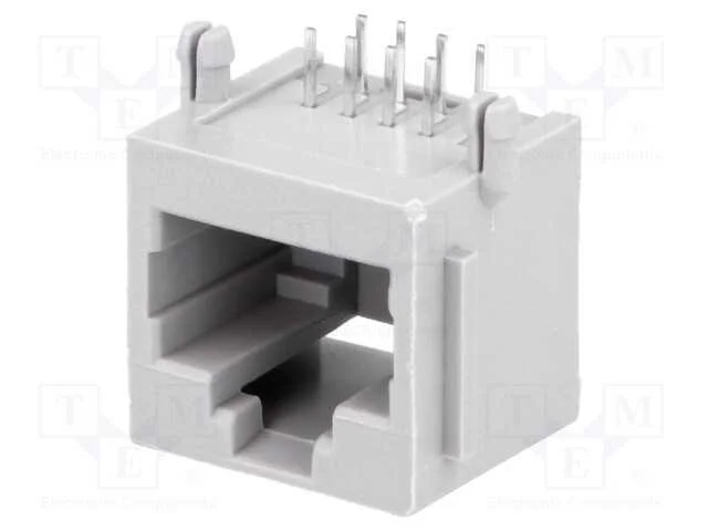 Tomada, RJ45, PIN: 8, Contatos: bronze de fósforo.