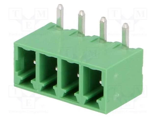 Bloco terminal separável, 3,81mm, faixas: 4, angu.