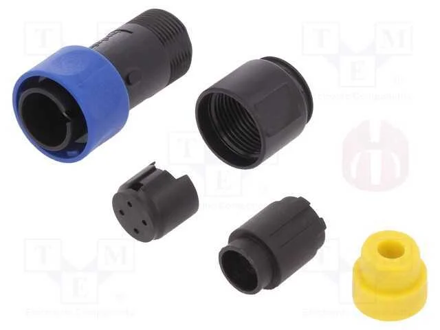 Conector: redondos, ficha, macho, PIN: 4, sem con.