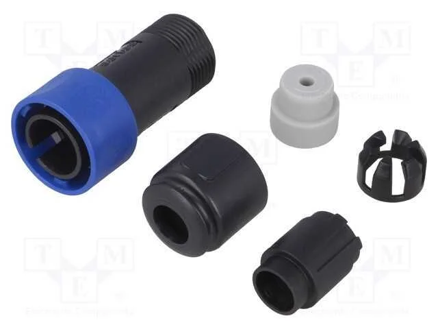 Conector: redondos, ficha, macho, PIN: 6, sem con.