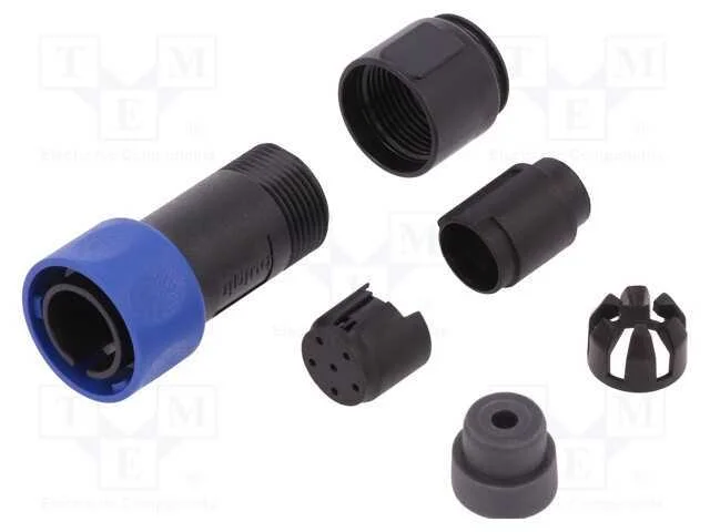 Conector: redondos, ficha, macho, PIN: 6, sem con.