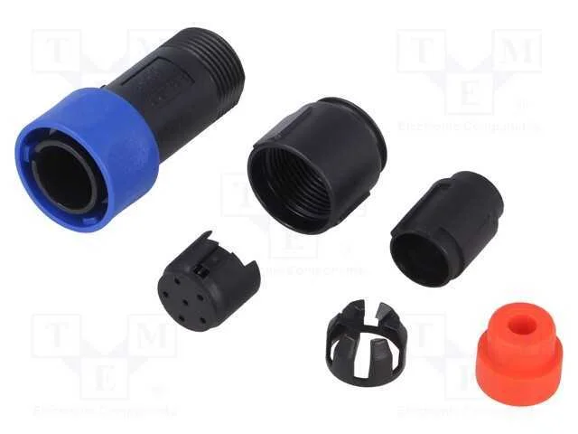 Conector: redondos, ficha, macho, PIN: 6, sem con.