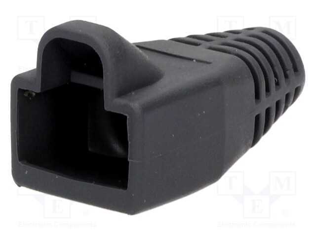 Revestimento de Pino Rj45, 6mm, Cinzento Escuro