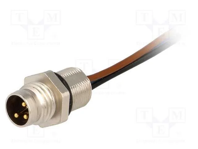 Conector: M8, 0,5m, macho, PIN: 3, com cabos, par.