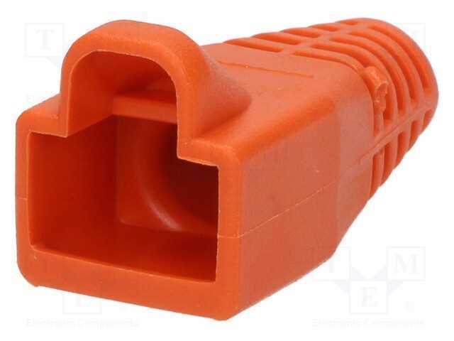 Revestimento de Pino Rj45, 6mm, Laranja