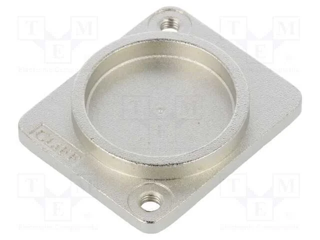 Tampa, Prateado, Metal, Norma Xlr, Raster de Furos: 19x24mm, D: 3mm