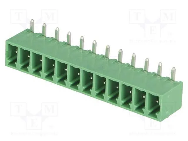 Bloco terminal separável, 3,81mm, faixas: 12, ang.